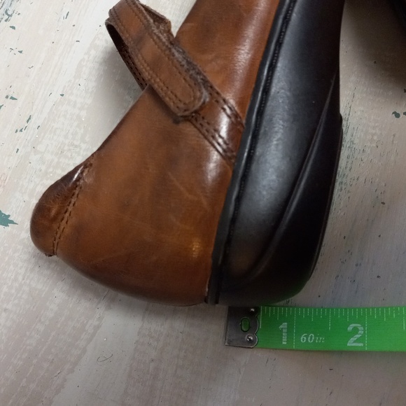 MICHEL M... MAE, BROWN LEATHER, VELCRO STRAP SHOES - Picture 13 of 13